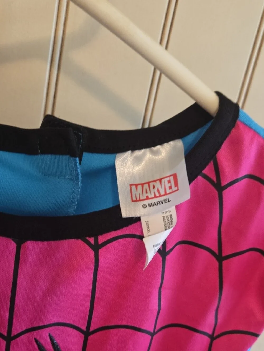 Marvel Pink & Blue Spiderman Kids Costume Dress - Picture 2 of 3